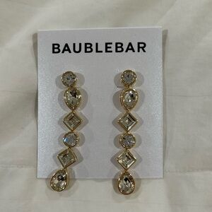 Baublebar gold crystal earrings